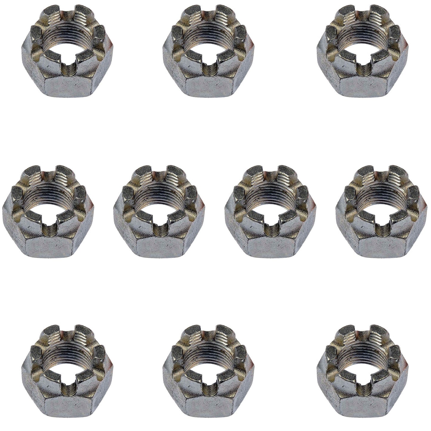 10 Hex Nut-Castellated-Thread Size: 3/4-16, Height: 1-1/8 In. (Dorman #220-017)