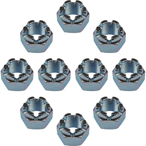 10 Hex Nut Castellated Thread Size: 7/8-14, Height 1-15/16 In. Dorman 220-018