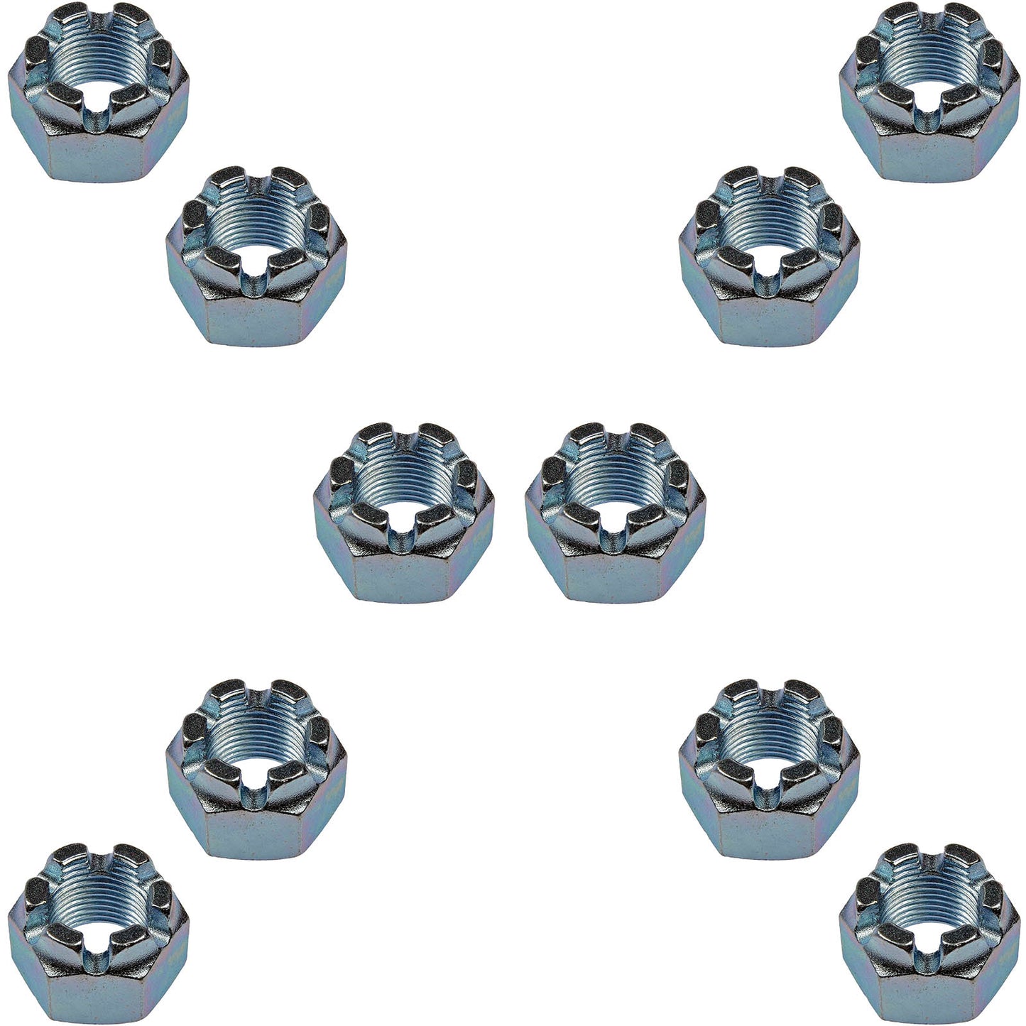 10 Hex Nut Castellated Thread Size: 7/8-14, Height 1-15/16 In. Dorman 220-018