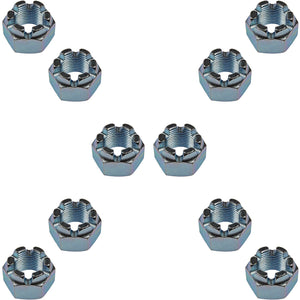 10 Hex Nut Castellated Thread Size: 7/8-14, Height 1-15/16 In. Dorman 220-018