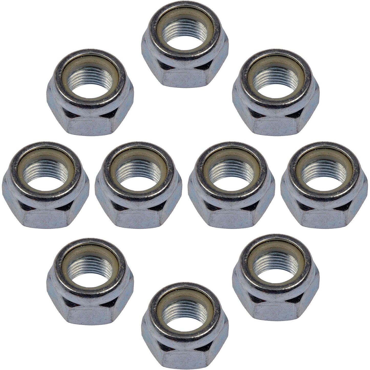 10 Hex Lock Nuts With Nylon Ring Class 8 - M16-1.50 (Dorman #433-016)