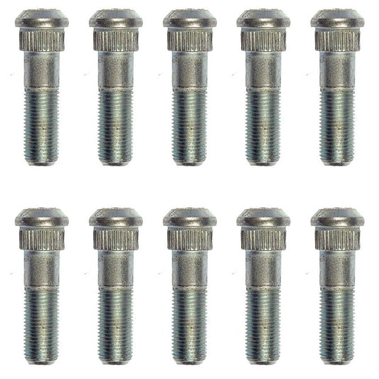 10 Wheel Lug Studs (Dorman #610-080) - .625 In. Knurl, 1-15/16 In. Length