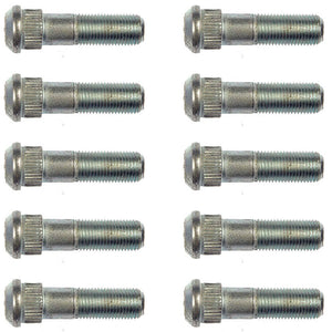 10 Wheel Lug Studs (Dorman #610-080) - .625 In. Knurl, 1-15/16 In. Length