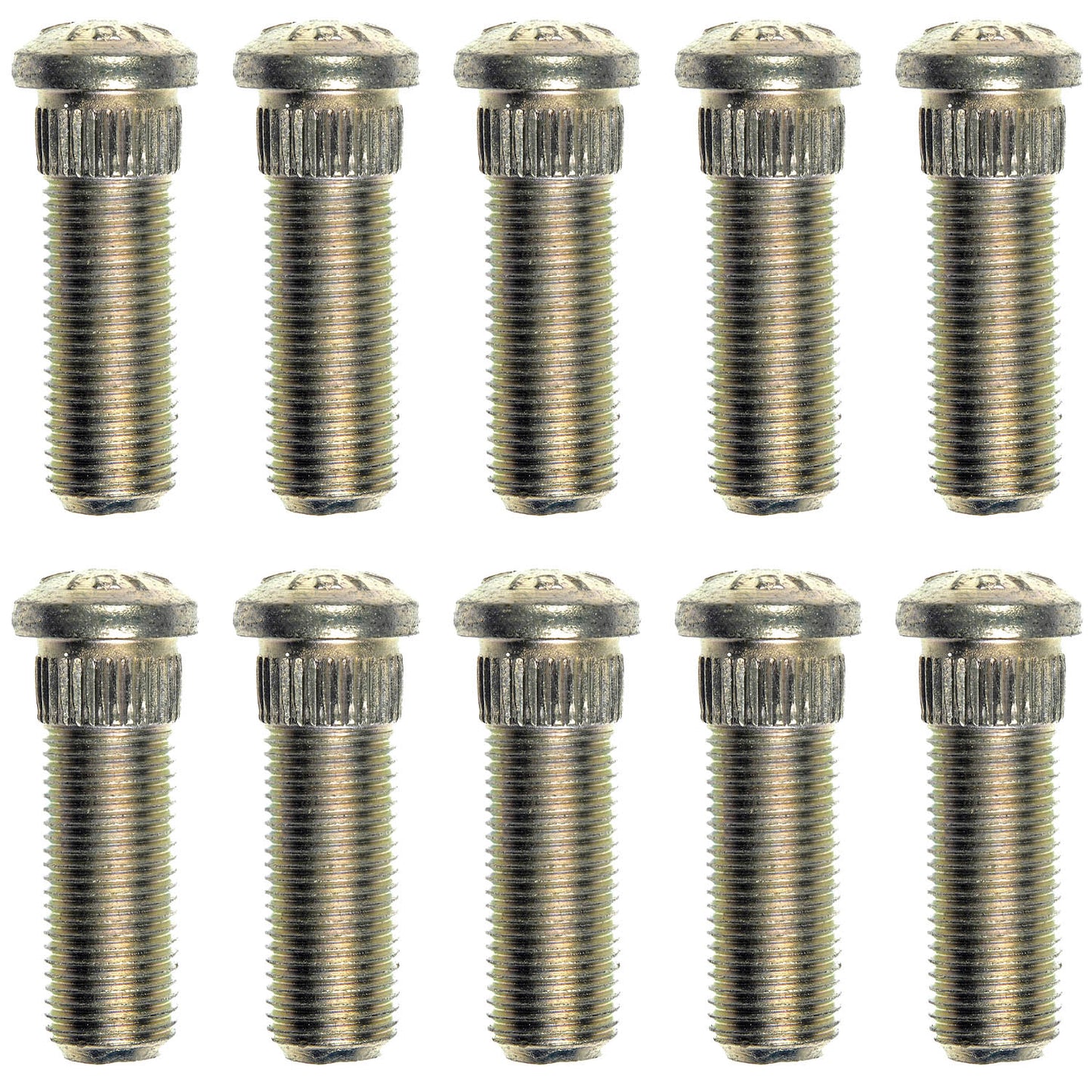 10 Wheel Lug Studs (Dorman #610-138) 1-17/32 In. Length, 1/2-20, .535 In. Knurl