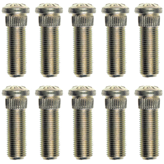 10 Wheel Lug Studs (Dorman #610-138) 1-17/32 In. Length, 1/2-20, .535 In. Knurl