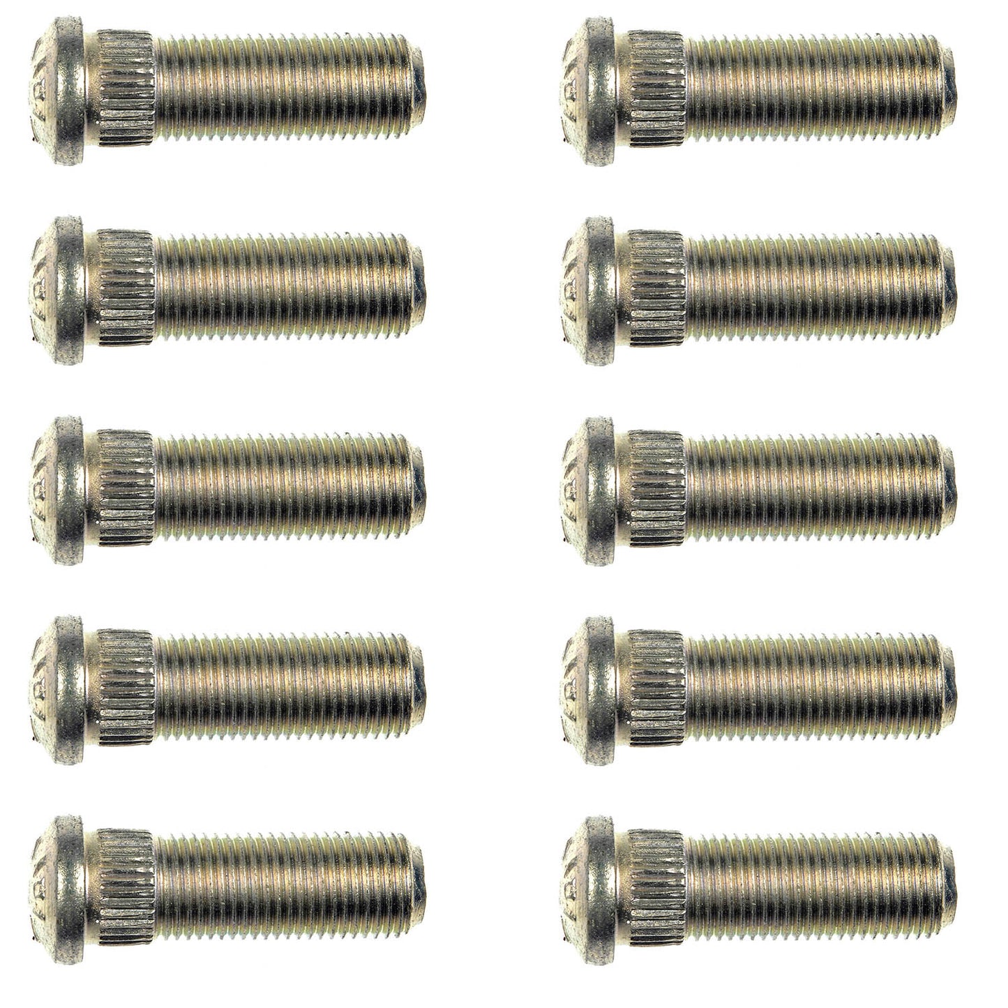 10 Wheel Lug Studs (Dorman #610-138) 1-17/32 In. Length, 1/2-20, .535 In. Knurl