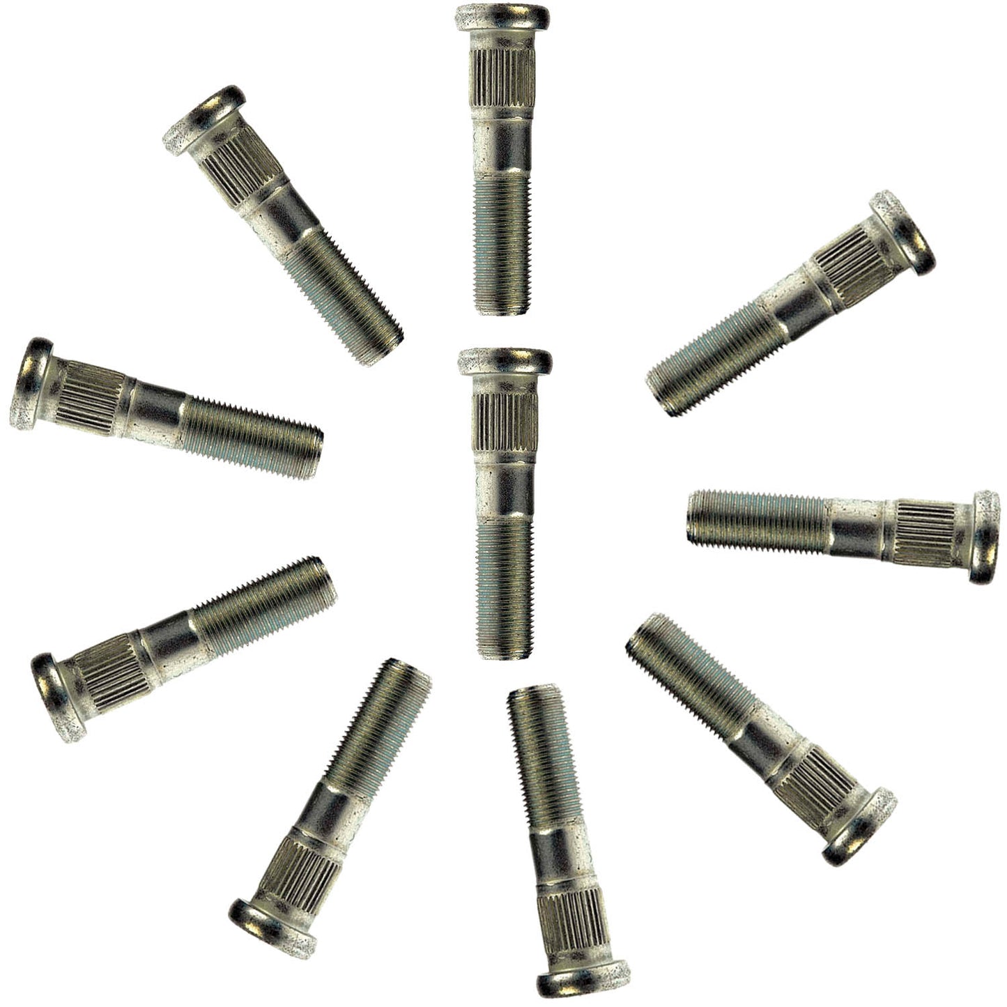 10 Wheel Lug Studs Dorman 610-158 11/16-16 Serrated - .764 In. Knurl, 3-1/4 In.