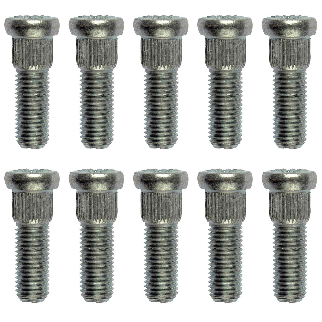 10 Wheel Lug Studs (Dorman #610-253) M12-1.50 - 14.10mm Knurl, 38.5mm Length