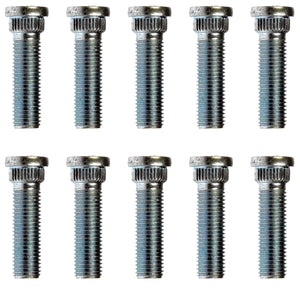 10 Wheel Lug Studs (Dorman #610-414) M12-1.50 Serrated 14.38mm Knurl 45mm Length
