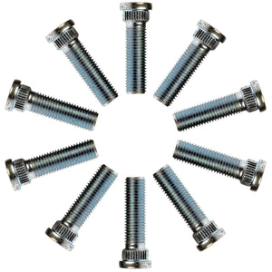 10 Wheel Lug Studs (Dorman #610-414) M12-1.50 Serrated 14.38mm Knurl 45mm Length