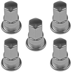 5 Chrome Wheel Nut Cover M24-2.0, Hex 19mm - Dorman# 611-608