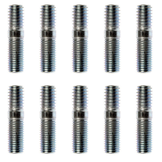 10 Double Ended Studs - 5/16-18 x 7/16 In. and 5/16-24 x 5/8 In - Dorman 675-091