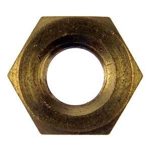 25 Hex Nuts - Metric Brass - M10-1.5x65 - Hex 13.85 mm (Dorman #680-155)