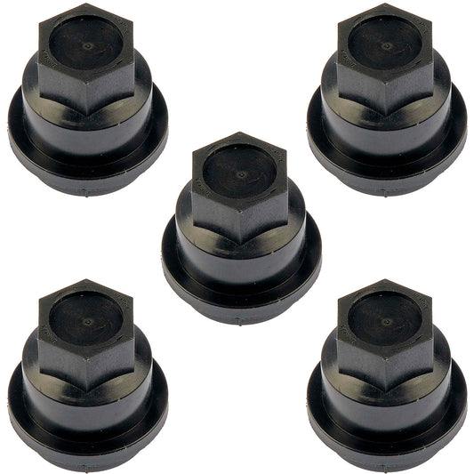 5 Black Wheel Nut Cover M24-2.0 - Dorman# 711-021