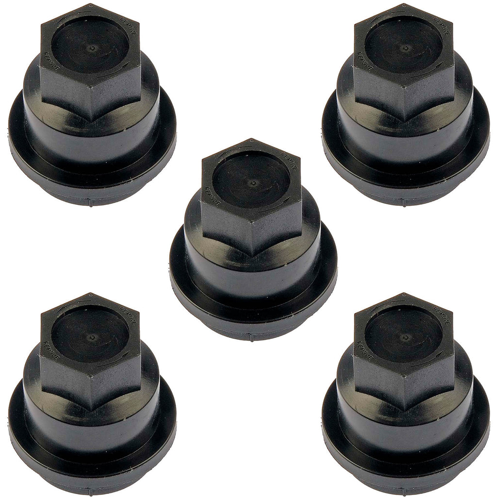 5 Black Wheel Nut Cover M24-2.0 - Dorman# 711-021