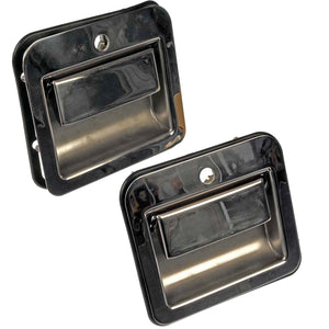 New Chrome L&R Exterior Door Handles (Dorman 95-01 Kenworth 760-5404 & 760-5405)