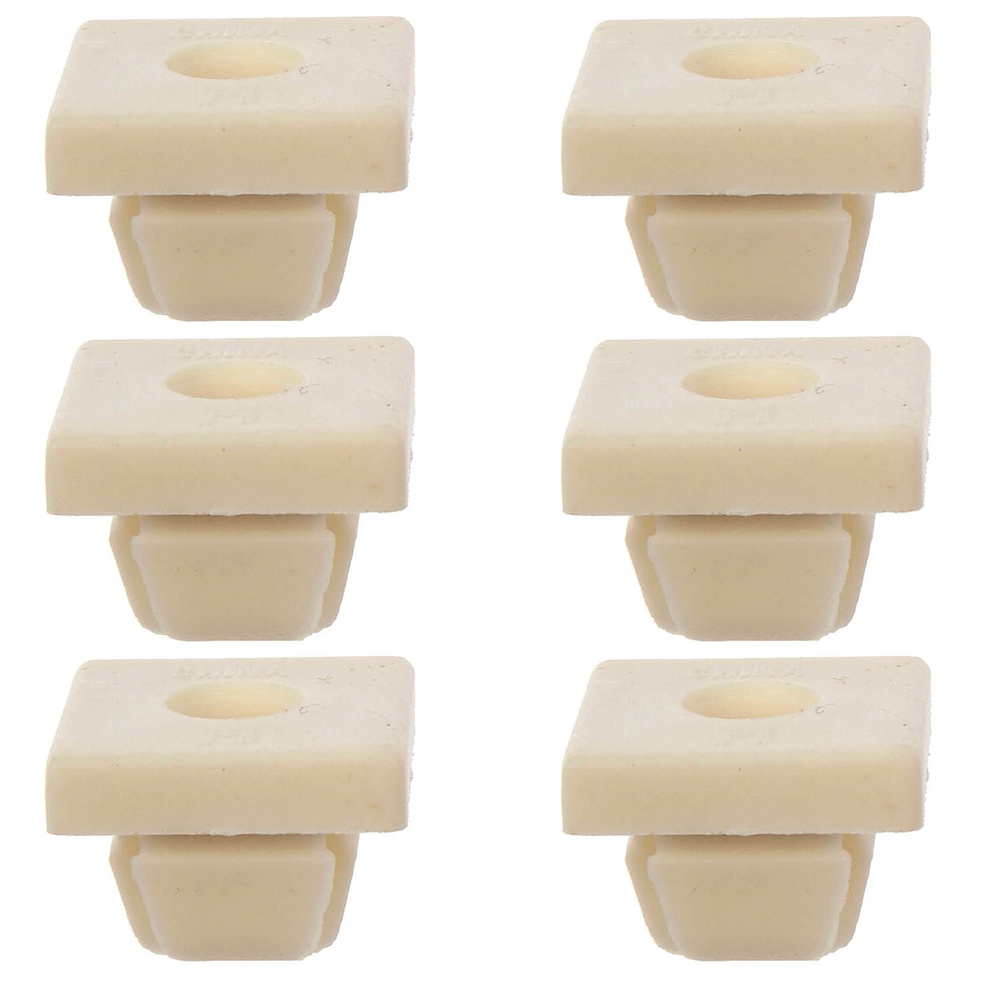 6 License Plate Fasteners- Nylon Nut Insert - M6, No 14, 1/4 In - Dorman 785-106