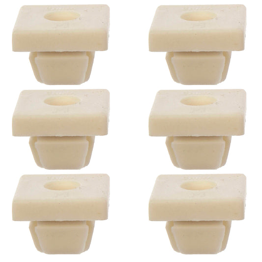 6 License Plate Fasteners- Nylon Nut Insert - M6, No 14, 1/4 In - Dorman 785-106