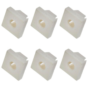 6 License Plate Fasteners- Nylon Nut Insert - M6, No 14, 1/4 In - Dorman 785-106