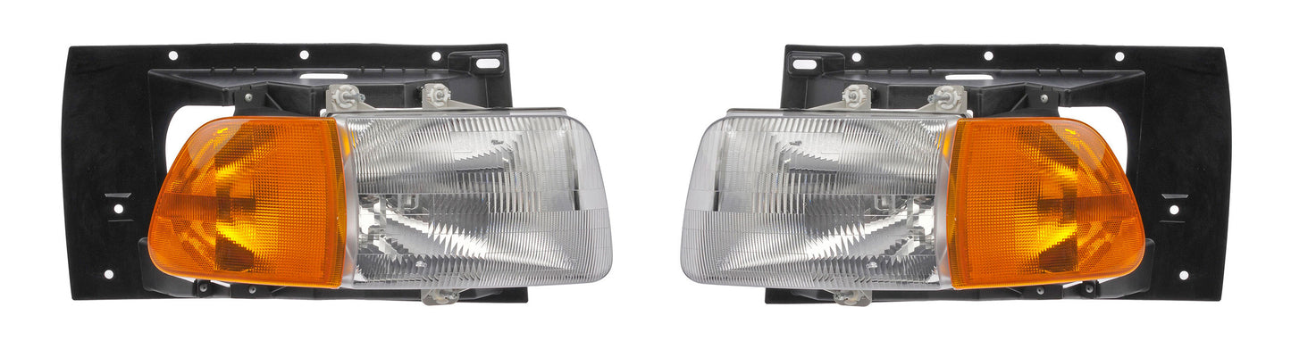 PR of Left & Right H/Duty Headlights for 99-09 Sterling Dorman 888-5301 888-5302