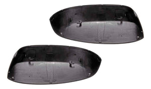 Set of Left & Right Black Smooth Mirror Covers for 07-13 Cad. Chev GMC