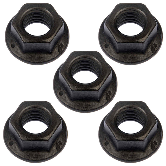 4 Hex Flange Nut -Grade 8-Thread Size: 3/8-16, Height: 9/16 In. - Dorman 962-012