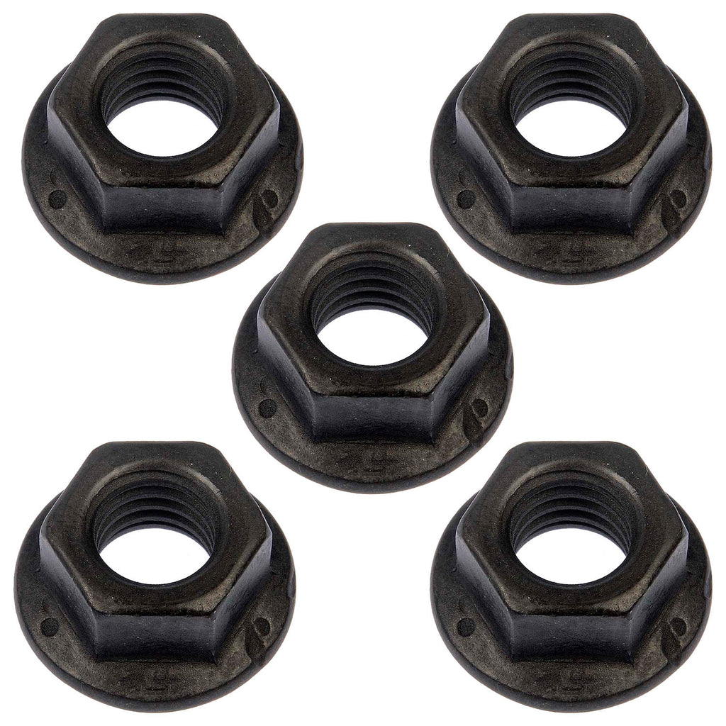 4 Hex Flange Nut -Grade 8-Thread Size: 3/8-16, Height: 9/16 In. - Dorman 962-012