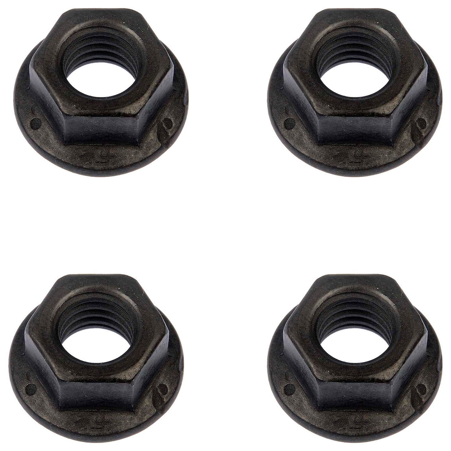 4 Hex Flange Nut -Grade 8-Thread Size: 3/8-16, Height: 9/16 In. - Dorman 962-012