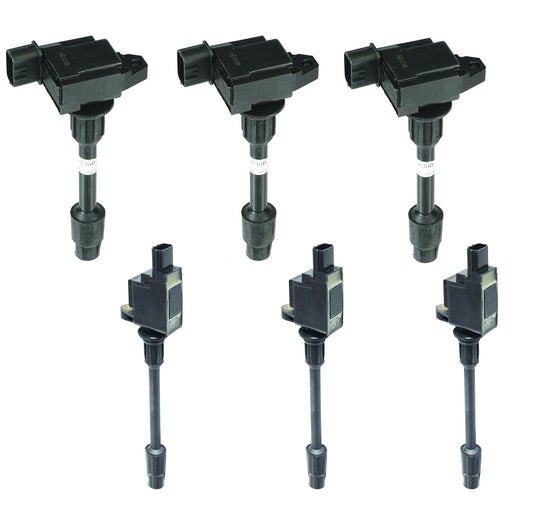 Pack of 6 New Ignition Coils: 3 Left & 3 Right Bank for 00 Nissan Maxima 3.0