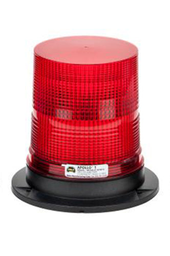 Wolo Apollo 1 Gen 3 LED Quad Flash Permanent Mount Warning Light Red