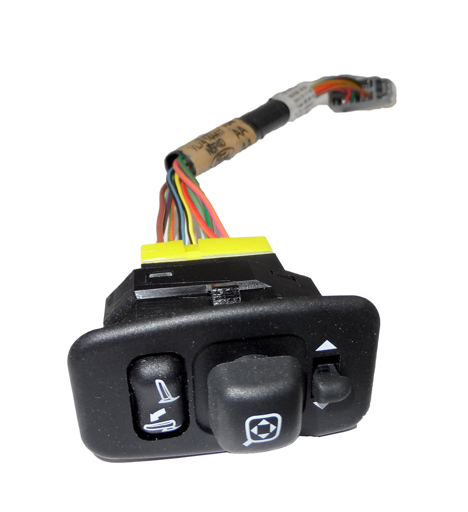 New OEM Power Fold Driver Side Mirror Switch w/ Wire Harness Ford YL7Z-17B676-AA