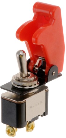 Toggle Electrical Switches Racing Style Kill Switch - Red cover - Dorman# 84815