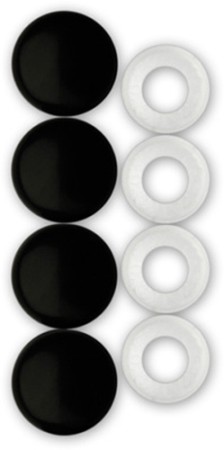 Pack of Four Black Fastener Caps - Cruiser# 82650