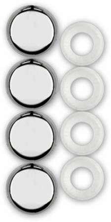 Pack of Four Chrome Fastener Caps - Cruiser# 82630