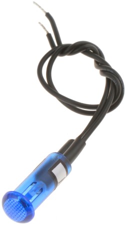 Blue Round Mini Bezel-Free Light Indicator - Dorman# 84911