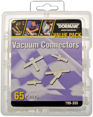 Vacuum Connectors Value Pack- 8 Sku's- 65 Pieces - Dorman# 799-355