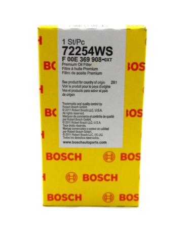 Bosch Original Oil Filter 72254WS Fits Audi A3 A5 V/W Beetle Golf Jetta Passat