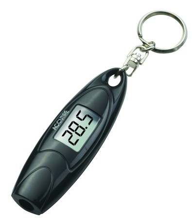 Digital Keychain Gauge in Black with Larger Display - Accutire# MS-4652