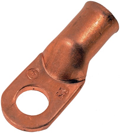 1/0 Gauge 3/8 In. Copper Ring Lugs - Dorman# 86186