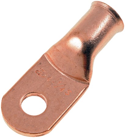 4 Gauge 1/4 In. Copper Ring Lugs - Dorman# 86172