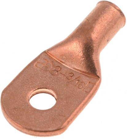 8 Gauge #10 Diameter Copper Ring Lugs - Dorman# 86164