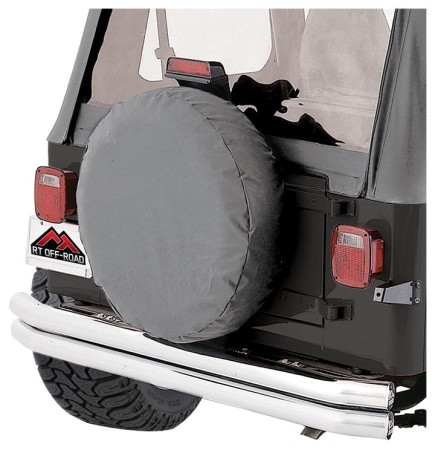 One New RT Off-Road Tire Cover, Grey (27"-29") - Crown# TC272909