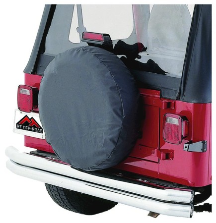 One New RT Off-Road Tire Cover, Blk Denim (30"-32") - Crown# TC303215
