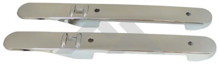 Set of Two New Interior Door Accents (Chrome) - Crown# RT27034