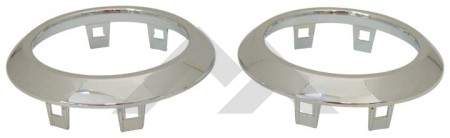 Set of Two New HVAC Vent Accents (Chrome) - Crown# RT27027