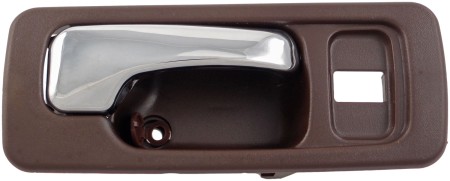 Interior Door Handle Front Right With Lock Hole Chrome Brown - Dorman# 92430