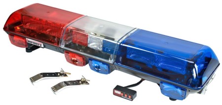 Wolo Blue/Red Flashing Strobe Roof Light Bar Tow Truck Snow Plow Emergency