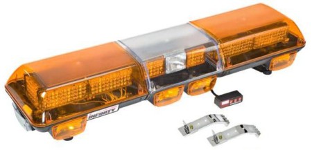 Amber LED Light Bar Snow Plow Tow Truck Tractor Security Emergency Vehicles Wolo