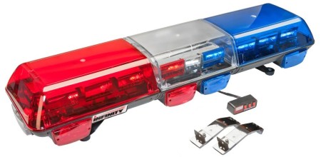 Blue/Red LED Light Bar Snow Plow Tow Truck Tractor Emergency Vehicles Wolo