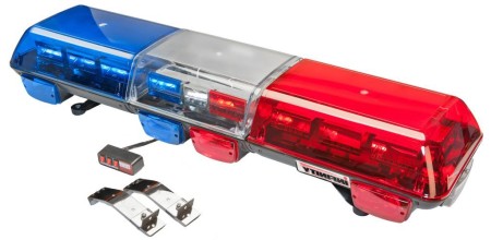 Red/Blue LED Light Bar Snow Plow Tow Truck Tractor Emergency Vehicles Wolo